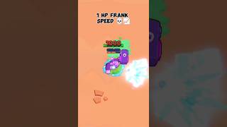 FRANK SPEED OF ATTACK IN 1 HP 📈🔥 | NERF FRANK? #brawlstars #frank #supercell #shorts #viral