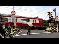 京急逗子線最初の踏切railway crossing　keikyu line kanagawa japan