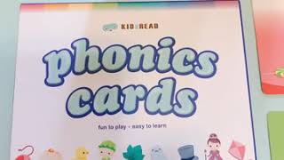 【KidsRead錄音點讀筆】新版自然發音遊戲字卡 Phonics Cards-阿秤開箱