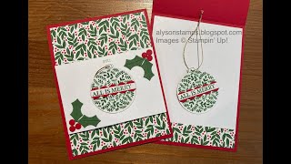 Hang an Ornament Festive Friday Stamping Tutorial