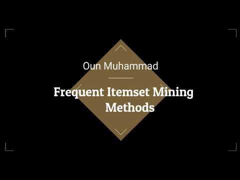 What are the frequent itemset mining methods?