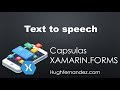 Xamarin Forms - Text To Speech