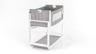 SnuzPod 3 Bedside Crib 3-in-1 with Mattress in Dusk Grey