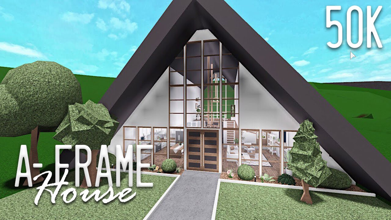 A-Frame House 50k | Roblox Bloxburg | Hxsna - YouTube