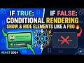 Conditional Rendering in React 🔥 | Show & Hide Elements Like a Pro (Step-by-Step Guide)