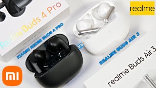 ¿Cuáles son los MEJORES AURICULARES? 🥊 Xiaomi REDMI Buds 4 PRO vs REALME Buds Air 3 | COMPARATIVA