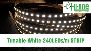 Tunable White Strip with 240 Leds per meter