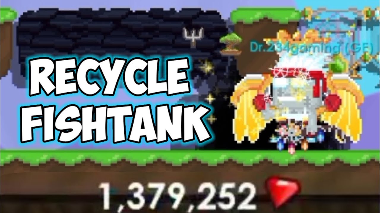 Gems Hasil Dari Recycle Fish Tank 亞 亞 脹 Growtopia Profit 2023 Youtube