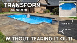 How we do our custom hand textured ashlar style overlay. Part 2 of a 3 part series