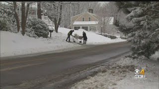 Scituate Residents Break Out The Shovels For 5 Inches Of Snow