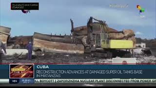 Cuba progresses in the reconstruction of the oil base in Matanzas bay