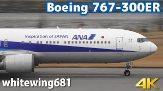 [B767-300ER] ANA Boeing 767-300ER JA606A TAKE-OFF TOYAMA Airport 富山空港 2019.3.23