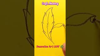 Getting Bored😴 Try this Draw Easy #Leaf🍃Art's #Fun #shorts #howto #draw #drawing #art #youtubeshorts