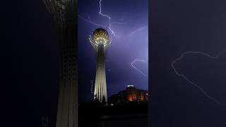 14.07.2023 #astana #lightning #thunder #астана #гром #молния #байтерек