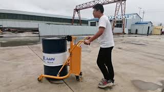 Jingxin Forklift | Electric Drum Truck, Multifunctional Hydraulic Drum Lifter for Poor Ground