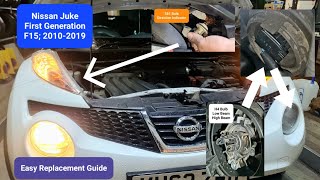 how to change Low Beam | High Beam | Position Lamp on Nissan Juke 2012 #headlight