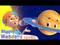 Aprende sobre los planetas | Blippi Wonders | Caricaturas para niños | Videos educativos para niños