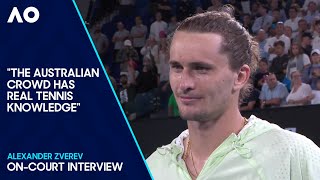 Alexander Zverev On-Court Interview | Australian Open 2024 Quarterfinal