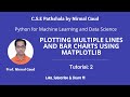 Plotting Multiple Lines and Bar Charts using Matplotlib: Tutorial 2