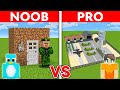 NOOB vs PRO: MODERN ARMY MILITARY BASE Build Challenge in Minecraft