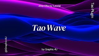 Trapcode Tao Wave Background - After Effects Tutorial