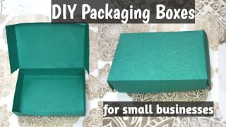 DIY Boxes for Small Business | DIY Paper Boxes | DIY Paper Box Turorial for small business and gifts
