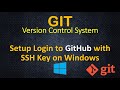 Git - Setup Login to GitHub with SSH Key on Windows