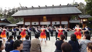 千葉県野田市【櫻木神社】　鎮守の杜コンサート　野田南部中吹奏楽部（Ｈ31.4.21）②　♪ 演奏とダンス ＃吹奏楽＃野田南部中＃櫻木神社