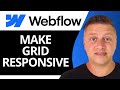 How to Make Grid Responsive in Webflow | Webflow Tutorial 2026
