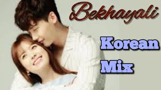 Bekhayali || W Two Worlds Korean Mix || Lee Jong Suk \u0026 Han Hyo Joo ||