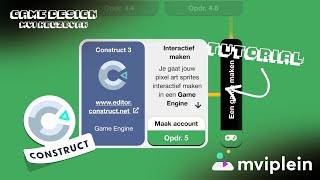 Opdracht 5 - Maak Account in Construct 3 - MVI Keuzevak - Game Design -