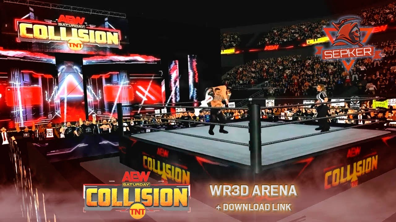 AEW COLLISION 2023 ARENA FOR WRESTLING REVOLUTION 3D! - YouTube