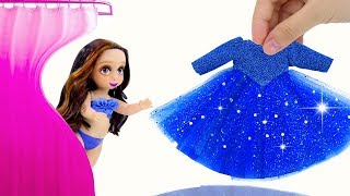 Disney Princess Merida Dress Up for Royal Party 👗 DIY Doll Dress Crafts
