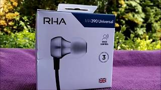 RHA Audio MA390 Universal - GADGET EXPLAINED (No Commentary) - Full Unboxing