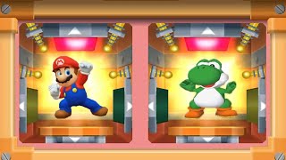 Mario Party 7 Minigames - 8 Player Ice Battle - Mario vs Yoshi vs Luigi vs Peach - Adreanna