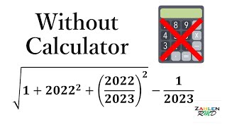 Withour Calculator Challenge | Algebra Challenge