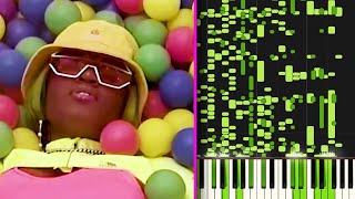Amaarae - SAD GIRLZ LUV MONEY, but plays piano after converting to MIDI file