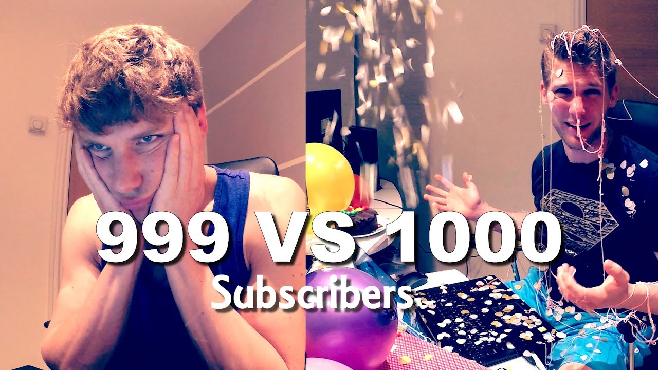 999 Vs 1000 Subscribers Subs Free Giveaway Celebration Youtube