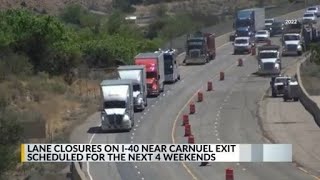 I-40 at Carnuel bridge repairs continue in May; drivers should expect delays