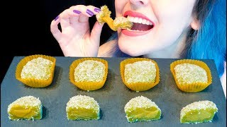 ASMR: Chewy Japanese Mochi | Green Coconut Pandan ~ Relaxing Eating Sounds [No Talking|V] 😻