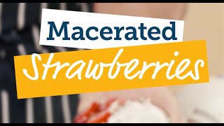 Smart Supermarket Recipes - Macerated Strawberries