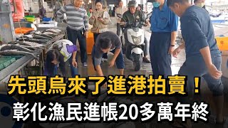 先頭烏來了進港拍賣!彰化漁民進帳20多萬年終－民視新聞