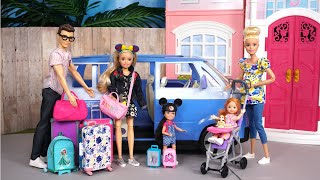 Barbie & Ken Doll Family Pack For Vacation & Airport Adventures