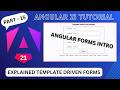Angular form introduction |Template driven form in angular 21