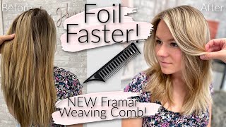 EXPRESS PARTIAL HIGHLIGHT Placement \u0026 Framar's New Weaving Comb! // Wholy Hair