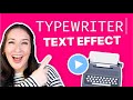 How to do Typewriter Effect- No After Effects!