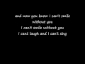 can't smile without you - Barry Manilow lyrics