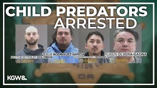4 men behind bars after child predator sting; detectives looking for more victims