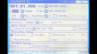 Korg Trinity Video Tutorial Lesson - Sequencing 1: Exploring the Play/Rec Menu