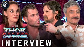 'Thor: Love and Thunder' Spoiler Interviews | Chris Hemsworth, Christian Bale, Taika Waititi & More
